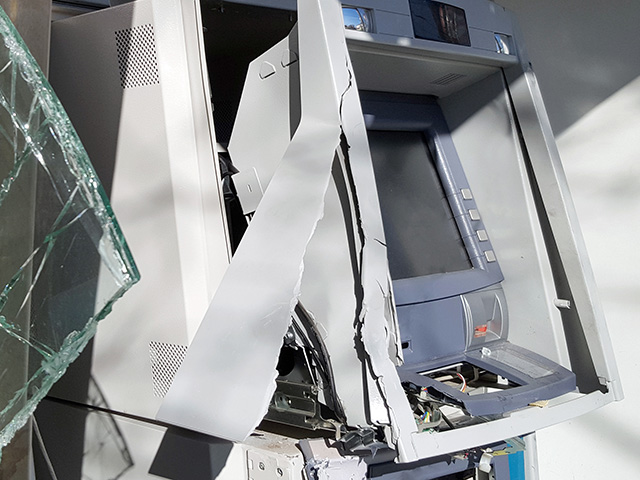 Abbildung - Gesprengter Geldautomat